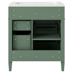 ZUN 30'' Bathroom Vanity with Top Sink, Modern Bathroom Storage Cabinet with 2 Drawers and a Tip-out 61093027