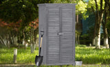 ZUN TOPMAXen Garden Shed 3-tier Patio Storage Cabinet Outdoor Organizeren Lockers with Fir WF285327AAE