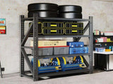 Heavy Duty Metal Adjustable Garage Shelves, 69"H x 47"W Industrial Shelving Unit 4000LBS Capacity W2735P554513
