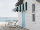4' Window Door Awning Sun Shade Canopy Outdoor Patio Cover, Green & White Stripes 16287034