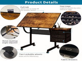 1500 pieces Jigsaw Puzzle metal Table board for adults gift with 4 trays, 2 Storage drawers and 4 W347P464234