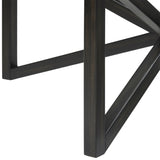 Modern simple coffee table, tempered coffee table solid wood base round transparent W1781127576