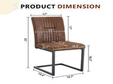 4 Ergonomic Brown Technology Fabric Dining Chairs, Perfectly Blending Comfort And Simplicity. A Box W1151P266890
