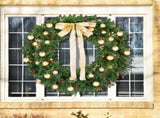 48in Pre-lit Christmas Wreath, Lighted Artificial Xmas Wreath with 150 Warm White Lights and 450 PVC 97763333