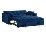4 in1 Loveseat Sofa Bed Armrests & Storage Pockets, Multi-Function Tufted Pull-out Sofa Bed W2186P166129