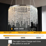 ZUN 15.7-inch Fancy hanging ceiling lamps luxury modern pendant light crystal chandelier W1340P222514