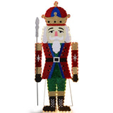 Lighted Nutcracker Christmas Yard Decorations, Pre-lit 2D Nutcracker Soldier with 162 LED Warm White 33024273