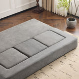 Ebern Designs Convertible Sectional Sofa with 3 Storage Ottomans - High-Resilience Foam Sleeper, W1829P280222