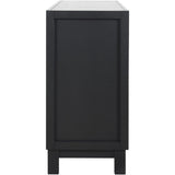 ZUN TREXM Large Storage Space Sideboard, 4 Door Buffet Cabinet with Pull Ring Handles for Living Room, WF304838AAB