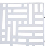 Outdoor & Indoor Privacy Metal Privacy 76" H48" W, Freestanding Decorative Privacy W465P193193