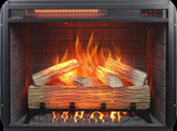 23 inch Infrared heating electric fireplace insert, log set & realistic flame, remote control W1769P263642