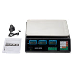 ZUN ACS-30 40kg/5g Digital Price Computing Scale for Vegetable US Plug Silver & Black 93678793