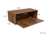 Kitchen Storage with Flip-Down Door, Kitchen Organizer for Bread, Spices & Coffee Bar Accessories W331P533252