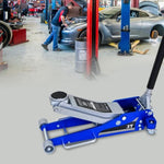 ZUN 3T Aluminum Iron Horizontal Jack/Hydraulic Trolley Service/Floor Jack with Extra Saddle W1102P154126