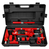 ZUN 4 Ton Porta Power Kit, Portable Hydraulic Jack with Oil Hose, Auto Body Frame Repair Kit with W1239P170232