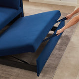 MH" Sleeper Sofa Bed w/USB Port, 3-in-1 adjustable sleeper with pull-out bed, 2 lumbar pillows and W1193137591