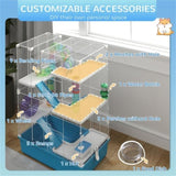 ZUN Hamster Cage、pet Cage 80733070