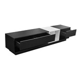 ZUN ON-TREND Sleek and Stylish TV Stand with Perfect Storage Solution, Two-tone Media Console for TVs Up WF311772AAB