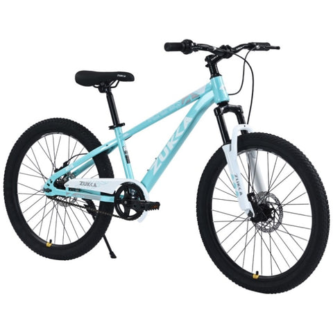 ZUN ZUKKA Mountain Bike,24 Inch MTB for Boys and Girls Age 9-12 Years,Multiple Colors W1019P191760