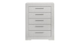 Blanca Modern Style 5-Drawer Chest Made with Wood in White B009P243272