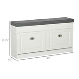 Shoe Bench with Storage Cabinets 82219097
