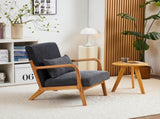 Mid-Century Modern Accent Chair, Arm Chair Living Room Chairs Pillow Upholstered Reading Chair 99082849