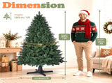 6FT Green Rotating Christmas Tree with 200 Warm White LED Lights, 8 Lighting Modes & Remote, 850 37715387