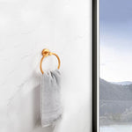 ZUN Bathroom Hardware Set, Thicken Space Aluminum 3 PCS Towel bar Set- Brushed Gold 16-27 Inches 65140933
