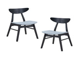 Wooden Dining Set of 2, Modern Soft Upholstered Kitchen Side,Wooden Frame Kitchen W2582P195350