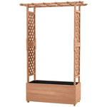 ZUN Wooden Planter、Flower shelf,Raised Garden Bed 35078828