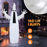 5.9ft Pop-up Ghost 160LED Lighted Outdoor Halloween Decorations 91088756