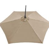 ZUN 10ft Cantilever Patio Umbrella, Offset Hanging Outdoor Table Umbrella with Tilt Crank, 6 Sturdy 19848697