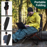 2 Pack 2-in-1 Camping Chair Reclining, Lightweight Folding Camping Chair with Adjustable Backrest & 02370354
