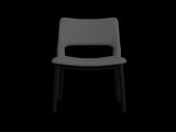 Modern minimalist grey PU leather Dining Chairs Set of 2, comfortable backrest design, metal leg W1727P251123