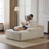 Oversized Chaise Lounge Chair Cozy Cloud Couch, Modern Plush Corduroy Upholstered Sleeper Sofa 25640713