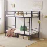 Twin Over Twin Bunk Bed for Kids Teens Adults, Heavy Duty Metal Bunk Bed with 84060545