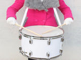 14 x10 inches Marching Drum Drumsticks Key Strap White 85444290