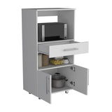 Worland Pantry Cabinet with Microwave Stand, Multi-Functional with Drawer and 2-Door B200P173200