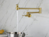 Wall Mount Folding Kitchen Pot Filler Faucet W2287142932