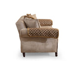 Traditional Style Chair Made With Chenille Upholstery in Beige Color B00968104