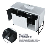 48 Inch Freestanding Bathroom Vanity With Resin Basin,48x18 W99951398