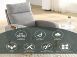 Welike 27.6"W Modern Accent High Backrest Living Room Lounge Arm Rocking Chair, Two Side W83472306