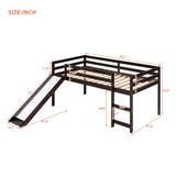 ZUN Loft Bed with Slide, Multifunctional Design, Twin 22317278