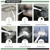 1000W Multipurpose Steam Cleaner - 203&degF High-Temp Steam, 2-3 Bar Pressure, 10.2oz Tank & 12-Min 28270287