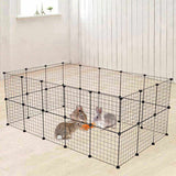 Pet Playpen, Small Animal Cage Indoor Portable Metal Wire Yard Fence for Small Animals, Guinea Pigs, 26976233