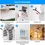 LED Christmas Snowman Decoration lighted up snowman Collapsible Battery Operated Lighted Snowman 28503649