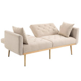 ZUN Velvet Sofa , Accent sofa .loveseat sofa with metal feet 55895289