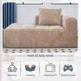 UNITED WE WIN Chenille Loveseat Sofa,Minimalist Modular Couches Sleeper for Living Room Bedroom W1568P255134