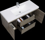 48" Floating Bathroom Vanity with Sink, Modern Wall-Mounted Bathroom Storage Vanity Cabinet with W1573P152703