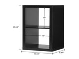 2 Cube Storage Organizer, Solid Black 48981801